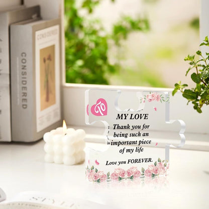 Valentines Day Gifts for Her/Him, Gifts for Boyfriend Girlfriend - Acrylic Puzzl