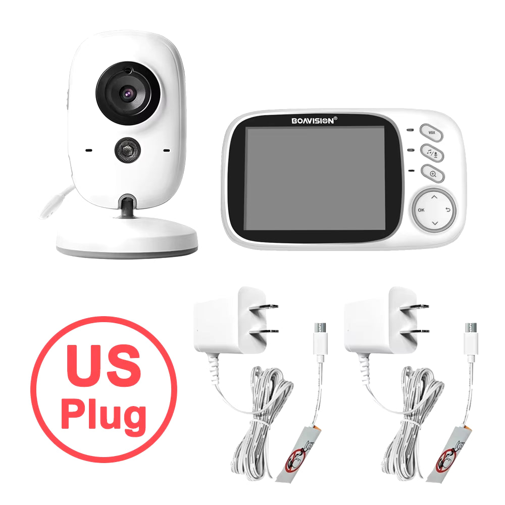 VB603 Video Baby Monitor 2.4G Wireless with 3.2 Inches LCD 2 Way Audio Talk Night Vision Surveillance Security Camera Babysitter