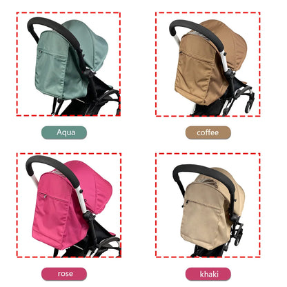 3Pcs/Set 175 Stroller Accessories Canopy Cover Seat Cushion Compatible with Babyzen YOYO Cover Seat Mattress with Zipper Pocket