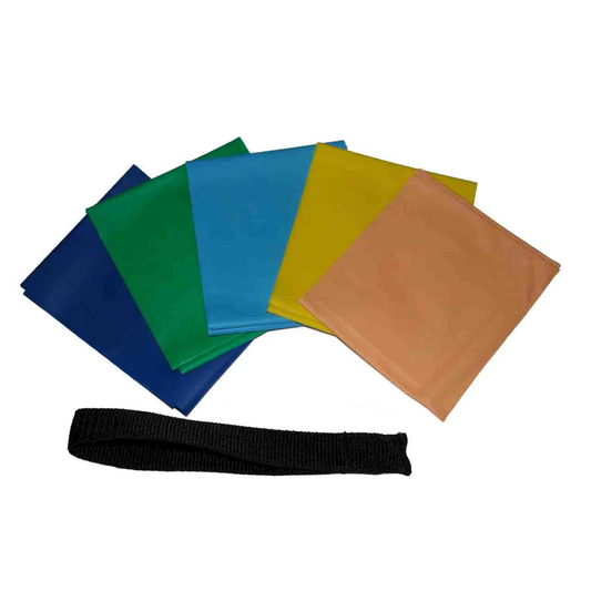 Flat Resistance Band Set with Door Anchor