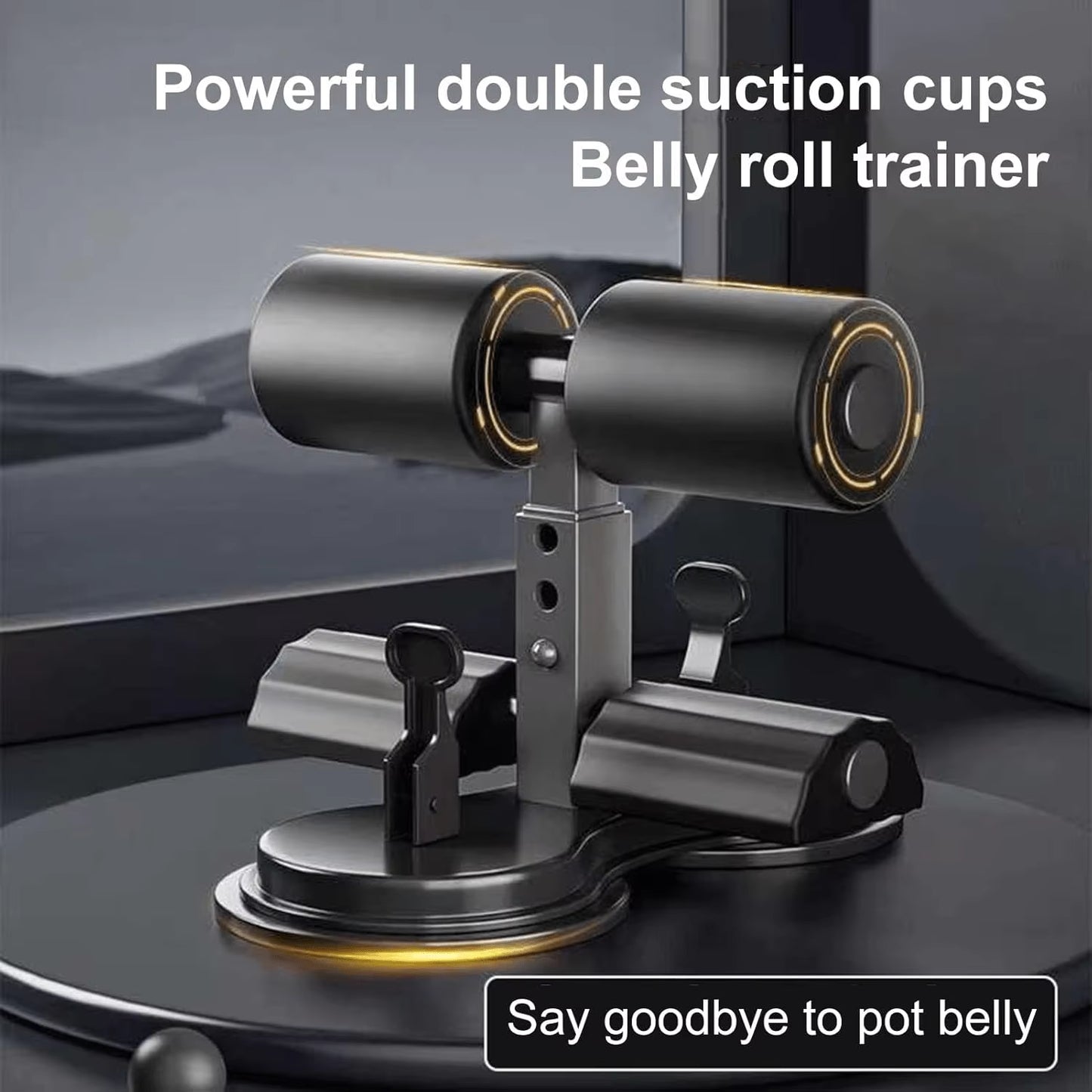 Home Sit up Bar with Rubber Suction Cup - Foot Holder for Abs Workouts, Home Ab Exercise Equipment
