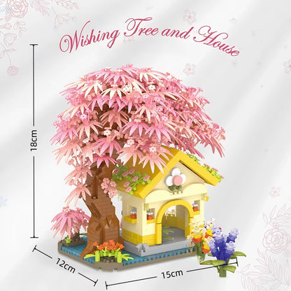 Money Tree Mini Building Blocks Series 3D Model Bricks Adult Decoration Children'S Toys Gift Blessing Safe & Sound