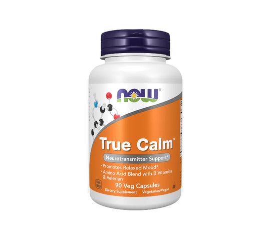 NOW Supplements, True Calm, with Magnesium, GABA, B Vitamins & More, 90 Veg Capsules