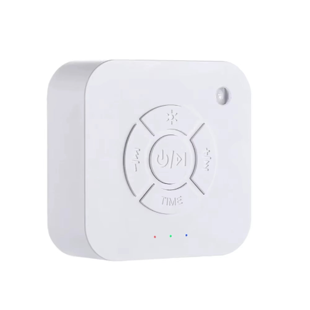 White Noise Sound Machine Sleep Soother with 9 Soothing Sounds Breathing Light Timer Type-C Charging for Baby Home Office Travel
