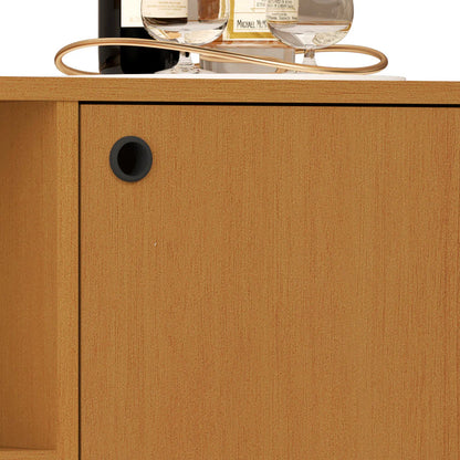 Boahaus Cartmel Bar Cabinet with Wine Rack & Storage | Modern Design & Wooden Legs