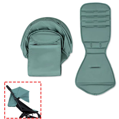 175 Stroller Accessories Canopy Cover Seat Cushion Compatible with Babyzen YOYO Cover Seat Mattress with Back Zipper Pocket
