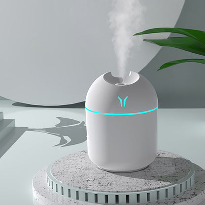USB Humidifier with Light ,Quiet Cool Mist Humidifier for Bedroom and Office ,Plants, Easy to Clean