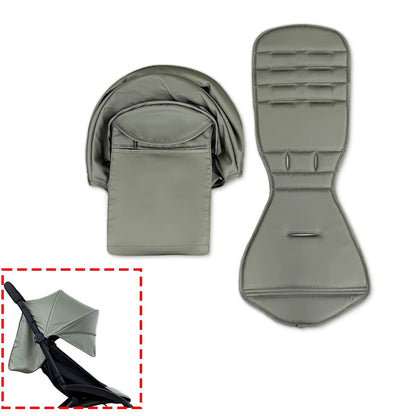 175 Stroller Accessories Canopy Cover Seat Cushion Compatible with Babyzen YOYO Cover Seat Mattress with Back Zipper Pocket
