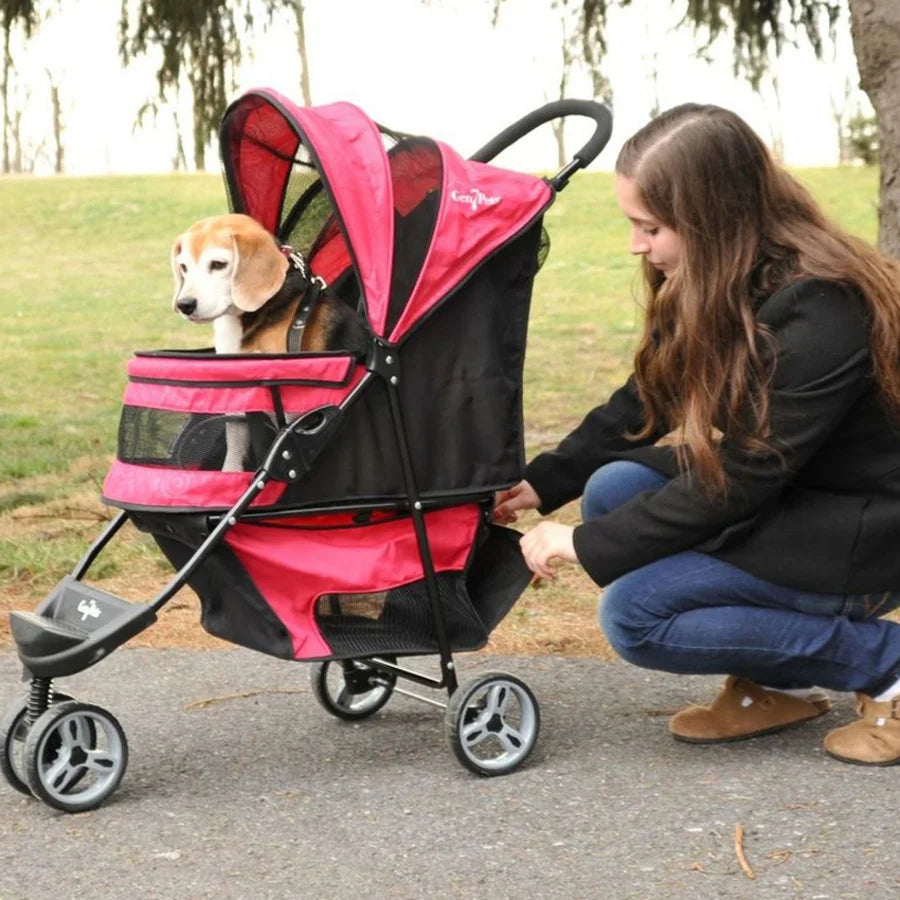 Regal Pet Stroller, for Dogs, Raspberry Sorbet