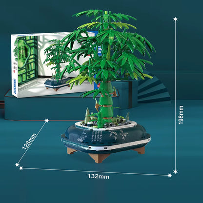 Money Tree Mini Building Blocks Series 3D Model Bricks Adult Decoration Children'S Toys Gift Blessing Safe & Sound