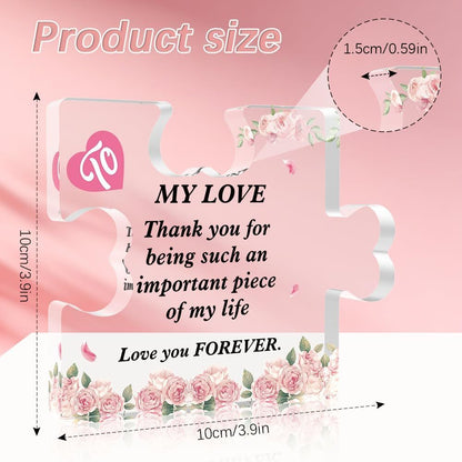 Valentines Day Gifts for Her/Him, Gifts for Boyfriend Girlfriend - Acrylic Puzzl