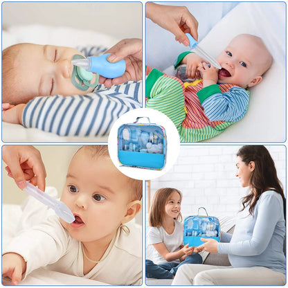 Baby Grooming and Healthcare Kit, 13 in 1 Baby Care Products, Baby Stuff Shower Gifts for Newborn, Fahrenheit Thermometer, Nail Clippers Trimmer Set, Comb Brush, Nursery Care Kit