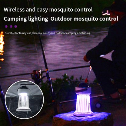 Dual-Purpose Bug Zapper Light with Starry Night Projection for Home and Garden Use