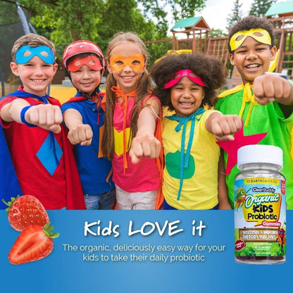 Organic Kids Probiotic Gummies 2.5 Billion Cfu'S Boosts Immune System 60 Capsule