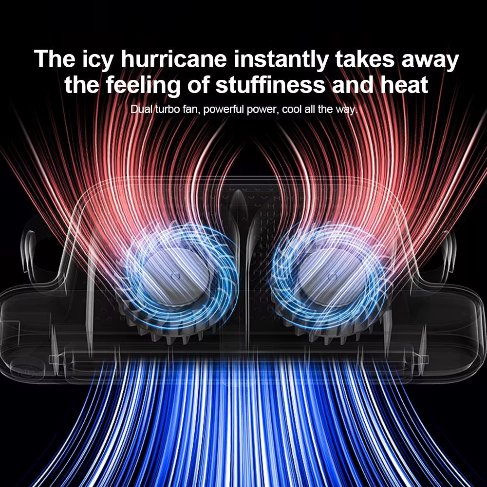 Portable Car Fan for Rear Seat Electric Cooling Fan Air Conditioning 3 Speeds Adjustable Automotive Interior Car Air Fan