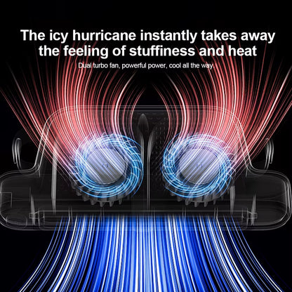 Portable Car Fan for Rear Seat Electric Cooling Fan Air Conditioning 3 Speeds Adjustable Automotive Interior Car Air Fan