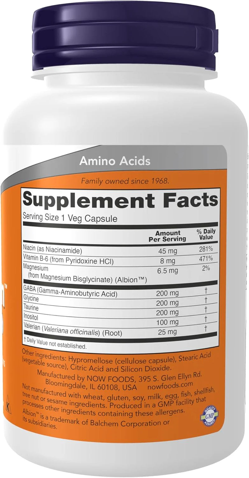 NOW Supplements, True Calm, with Magnesium, GABA, B Vitamins & More, 90 Veg Capsules