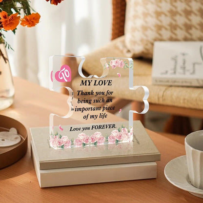 Valentines Day Gifts for Her/Him, Gifts for Boyfriend Girlfriend - Acrylic Puzzl