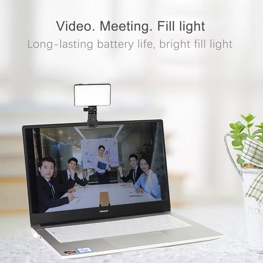 Mini Clip-On Mobile Phone LED Light Selfie Light 120 LED 2500K-9000K W/ Battery for Iphone Samsung Huawei Xiaomi Smartphones