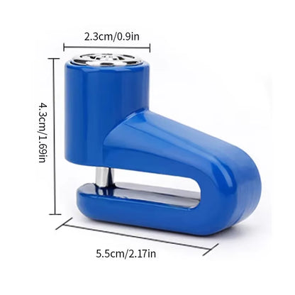 Anti-Theft Motorcycle Disc Brake Lock | Safety Wheel Lock for Mountain & Road Bikes | Includes 2 Keys