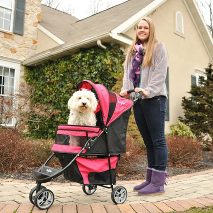 Regal Pet Stroller, for Dogs, Raspberry Sorbet