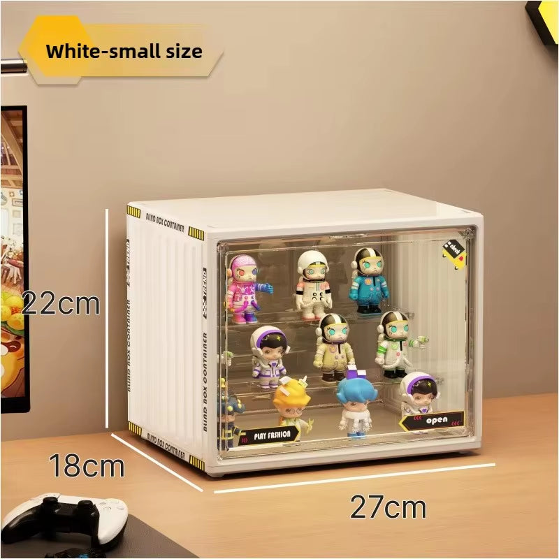 Three Layer Acrylic Display Rack Transparent Showcase Handmade Anime Car Model Blind Box Storage Box Jewelry Sorting Box