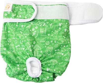 Dog Diapers Washable & Reusable Female and Male Dog Diapers Materials Durable Machine Washable Solution for Pet Incontinence and Long Travels - 3 Pack Set (M, Solid)