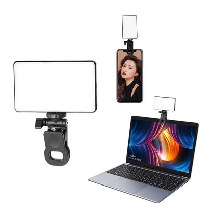 Mini Clip-On Mobile Phone LED Light Selfie Light 120 LED 2500K-9000K W/ Battery for Iphone Samsung Huawei Xiaomi Smartphones