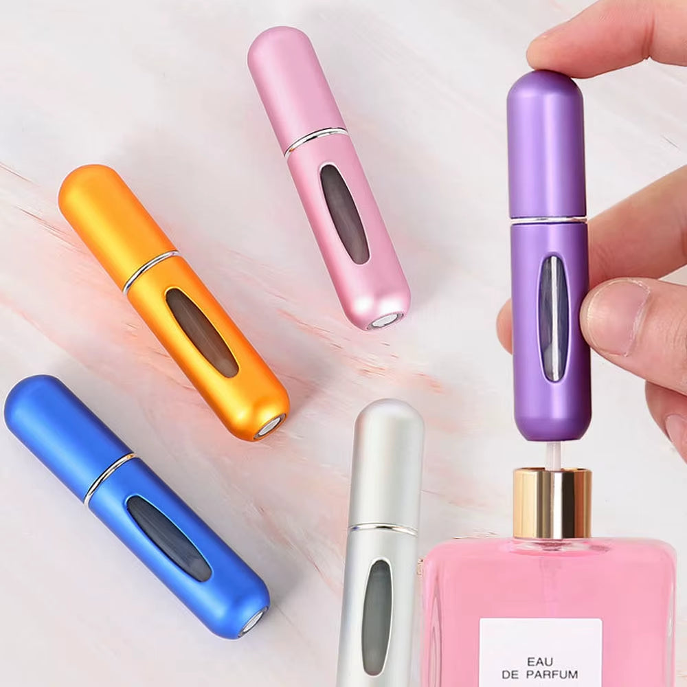 5/8Ml Perfume Spray Bottle Mini Portable Refillable Aluminum Atomizer Bottle Container Perfume Refill Travel Cosmetic Tool
