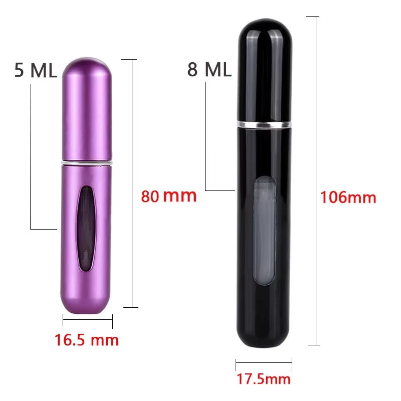 5/8Ml Perfume Spray Bottle Mini Portable Refillable Aluminum Atomizer Bottle Container Perfume Refill Travel Cosmetic Tool