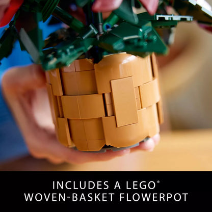 LEGO Icons Poinsettia Plant and Flower Building Set for Adults and Christmas Centerpiece Table Decor - 10370